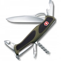 Нож перочинный Victorinox RangerGrip 61 0.9553.MC4 130мм 11 функций чёрно-зеленый купить в Ульяновске