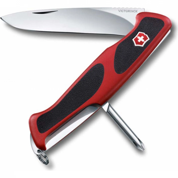 Нож перочинный Victorinox RangerGrip, сталь X50CrMoV15, рукоять нейлон, красно-чёрный