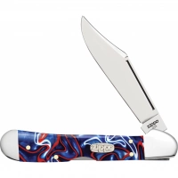 Нож перочинный ZIPPO Patriotic Kirinite Smooth Mini Copperlock, 92 мм, синий + ЗАЖИГАЛКА ZIPPO 207 купить в Ульяновске