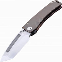 Нож складной Medford Marauder Tanto, сталь D2 Tool Steel, рукоять титановый сплав, бронзовый купить в Ульяновске