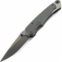 Нож складной Spartan Blades Akribis Meteorite Grey, сталь CPM-S35VN, рукоять титан/карбон купить в Ульяновске