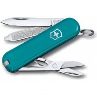 Нож Victorinox Classic SD Colors, Mountain Lake (0.6223.23G) бирюзовый, 7 функций 58мм купить в Ульяновске