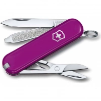 Нож Victorinox Classic SD Colors, Tasty Grape (0.6223.52G) пурпурный, 7 функций 58мм купить в Ульяновске