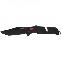 Полуавтоматический складной нож Trident Mk3 Black-Red Tanto, сталь D2, рукоять GRN купить в Ульяновске