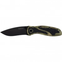 Складной полуавтоматический нож KERSHAW Blur Camo, сталь Sandvik 14C28N, рукоять камуфляж алюминий купить в Ульяновске